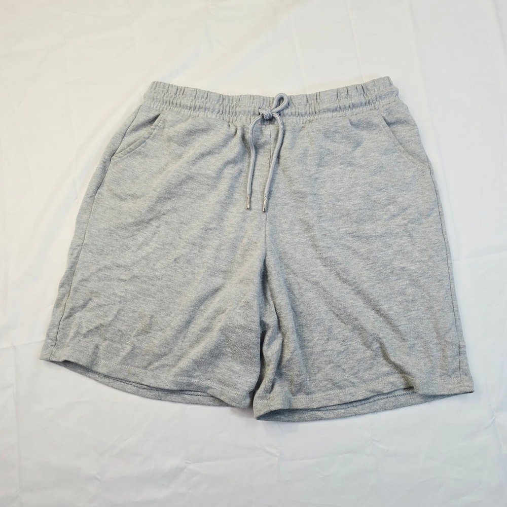Align Collective Mens XL Sweat Shorts Gray Drawstring Pockets Athletic Lounge P3